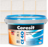 Затирка для швов Ceresit AQUASTATIC CE 40 водоотталкивающая цвет натура 2 кг